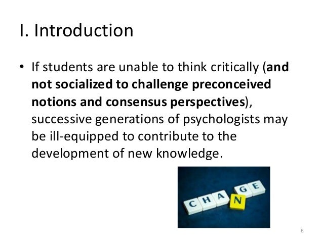 Psychology critical thinking